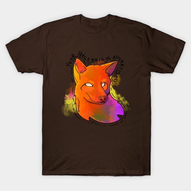 Advertised Hysteria Coyote T-Shirt by 📼Creepe💀Paper🕶️